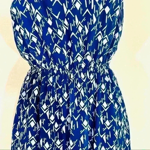 One Clothing Aztec Print Spaghetti Strap Sleeveless Geometric Maxi Dress Size XS - Picture 4 of 12